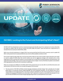 ISO 9001 – Looking to the Future and Anticipating What’s Next?