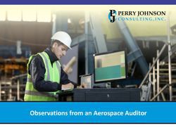 Observations from an Aerospace Auditor